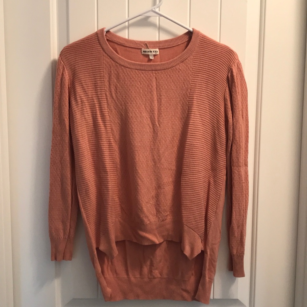 Light blush/peach sweater